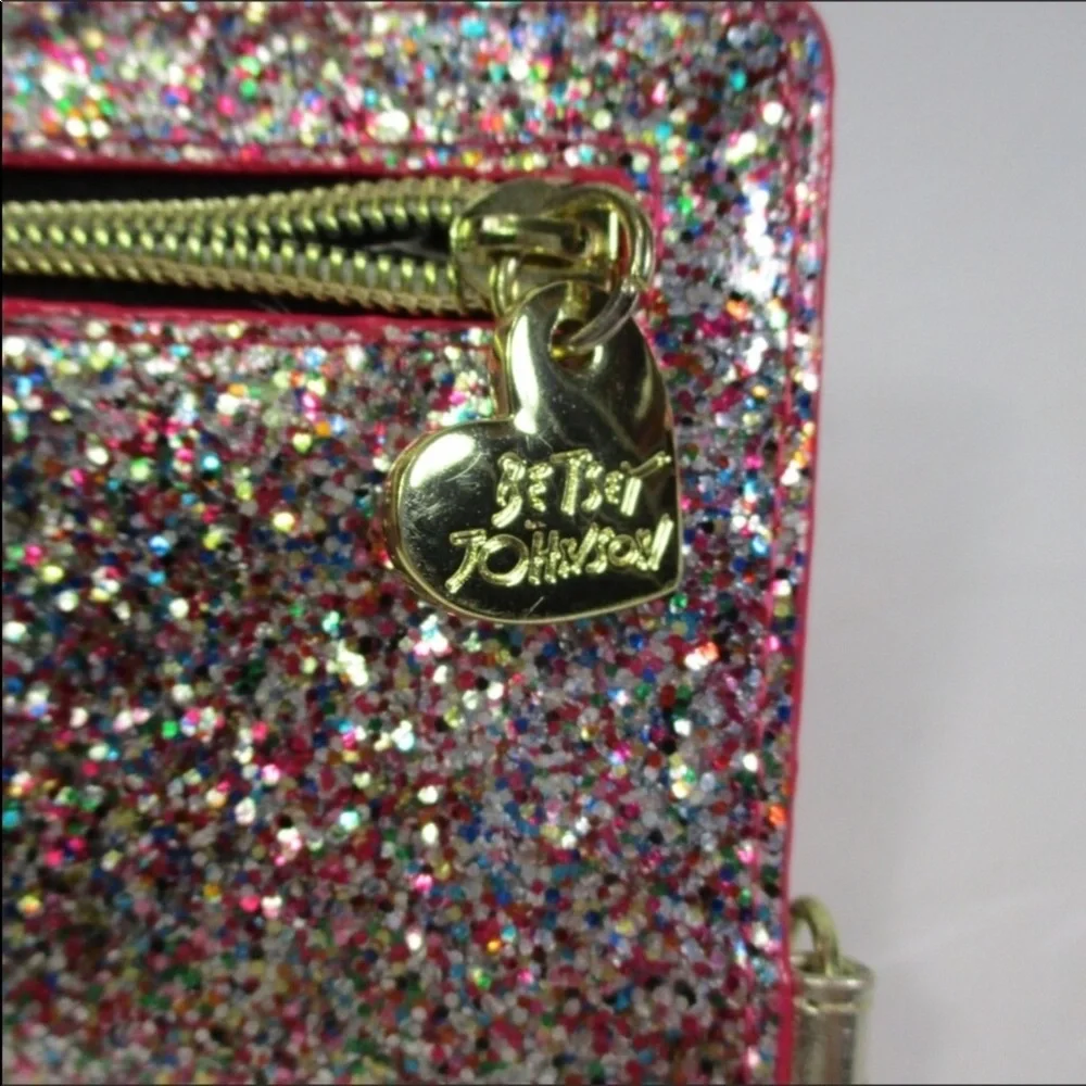 BETSEY JOHNSON Glittered Phone Wristlet